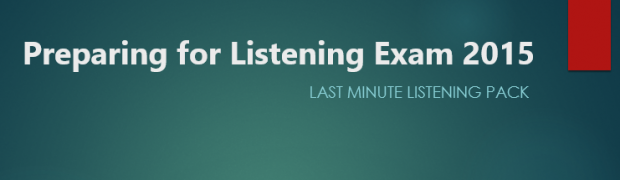 Last Minute ESL Listening Pack