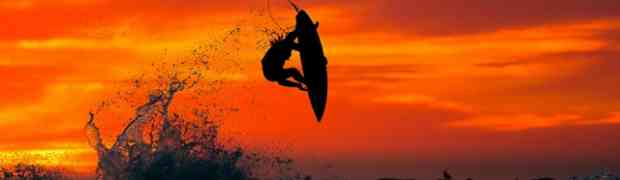 Riding the morning waves